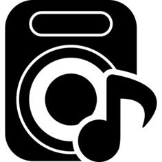 Music woofer with sound