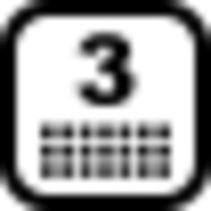 Calendar rounded square symbol