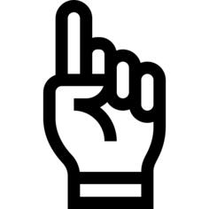 Pointing up