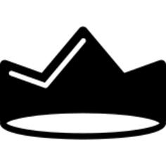 Black small royal crown