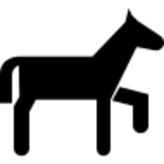 Pony variant cartoon silhouette
