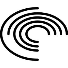 Electronic board with concentric circles