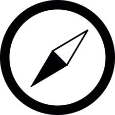 Compass Pointing south East