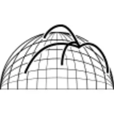 Data analytics lines on spherical grid