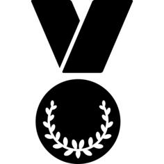 Sportive medal necklace