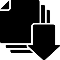 Download symbol of paper sheets stack