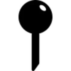 Pin circular silhouette