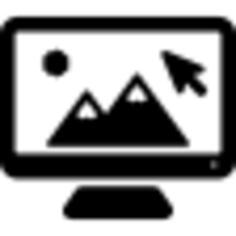 Photo visualization on computer monitor screen