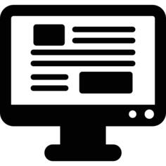 Monitor with Text