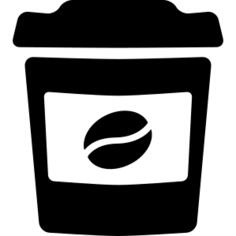 Paper cup of coffee