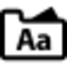 White folder theme interface symbol
