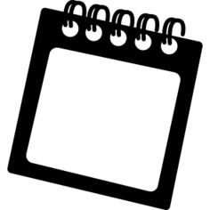 Spring square notepad