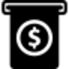 Receipt with dollar symbol