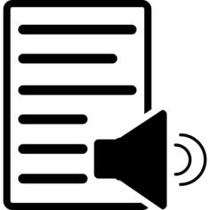 Document with speaker