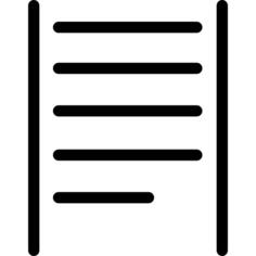 Justified text alignment