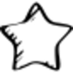 Star sketched favourite symbol