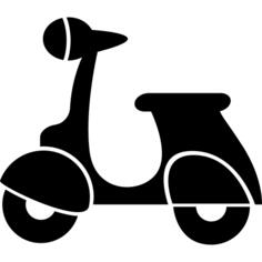 Vespa scooter silhouette