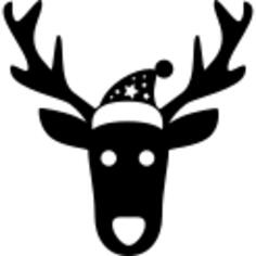 Christmas reindeer frontal head