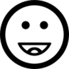 happy smiling emoticon square face