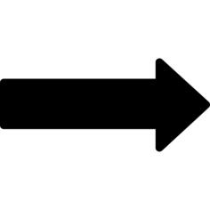Right long black arrow