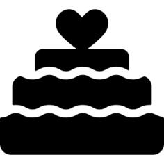 Cake with heart