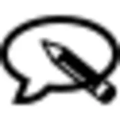 Comments bubble with a pencil