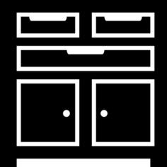 Garage drawer furniture for tools storage and organization