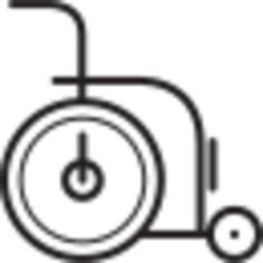 Wheelchair facing Right