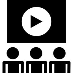Movie with students audience