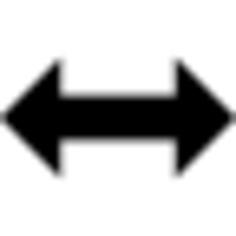 Arrow with two points pointing opposite directions at both sides