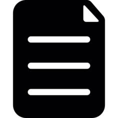 Folded written paper