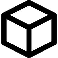 Isometric cube view