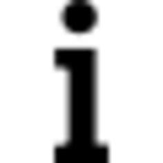 Information small letter i symbol