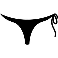 Female bikini piece silhouette