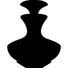 Fountain jar silhouette