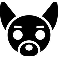 Dog with big and pointy ears