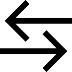 Left and right arrows