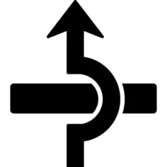 Arrow over a rectangular element