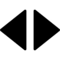 Arrows right and left filled triangles