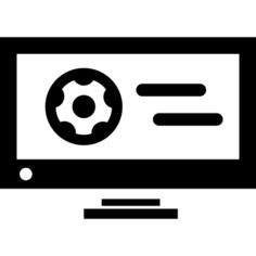 Football game on television