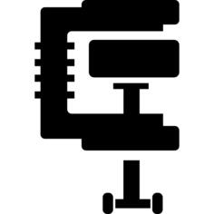 Heat compress machine silhouette