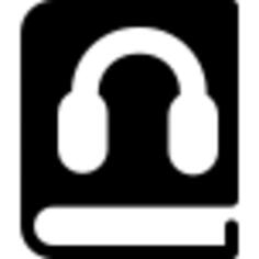 Book with headphones symbol