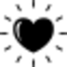 Light heart shape