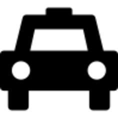 Taxi filled frontal view