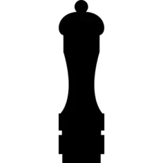 Silhouette of kitchen tool for pepper