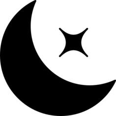 Crescent Moon and Star