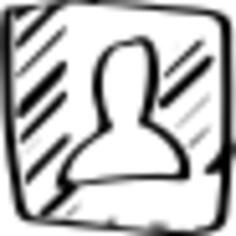 Contact sketched social symbol