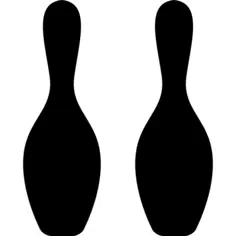 Bowling bowls silhouette
