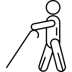Blindman with Cane