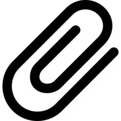 Attach interface symbol of diagonal paperclip tool